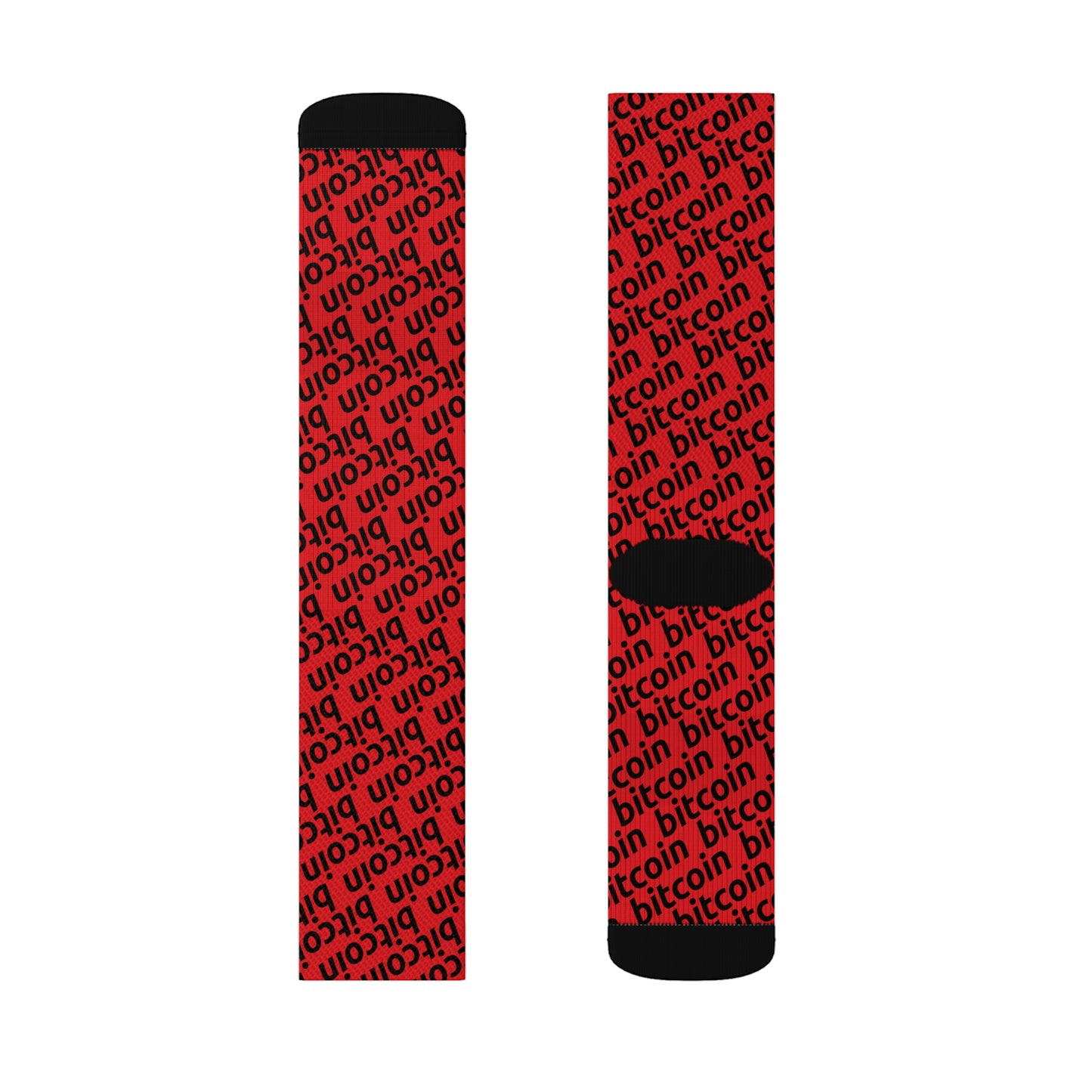 Bitcoin Red Socks Printify