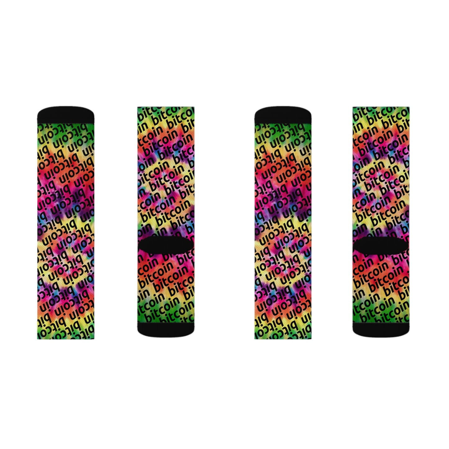 Bitcoin Dye Socks Printify