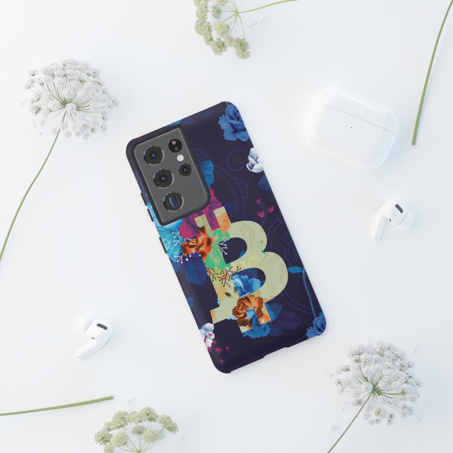 Bitcoin Flowers Art Case In N Out Crypto