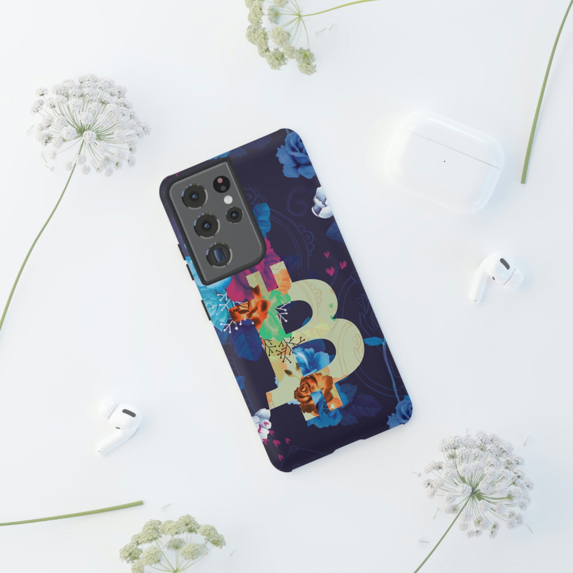 Bitcoin Flowers Art Case In N Out Crypto