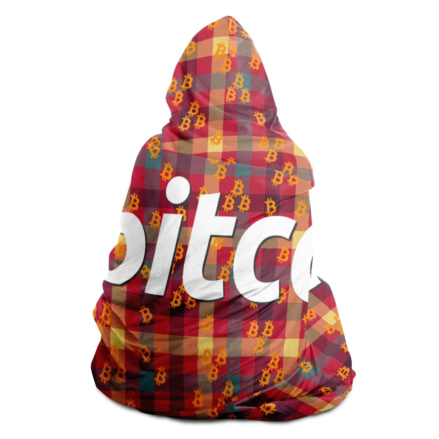 Bitcoin Fall Hooded Blanket In N Out Crypto