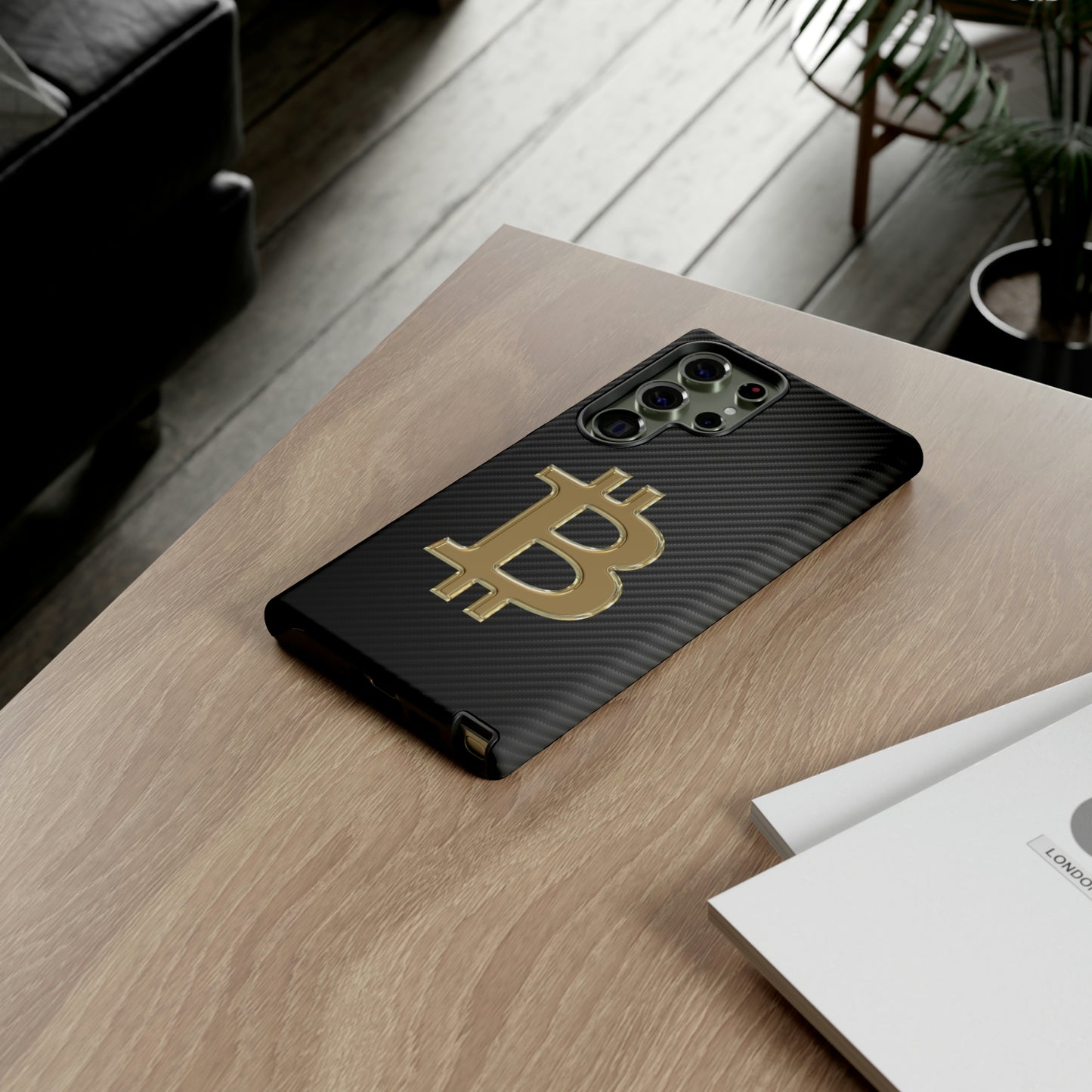 Bitcoin Carbon Fiber Gold Case In N Out Crypto