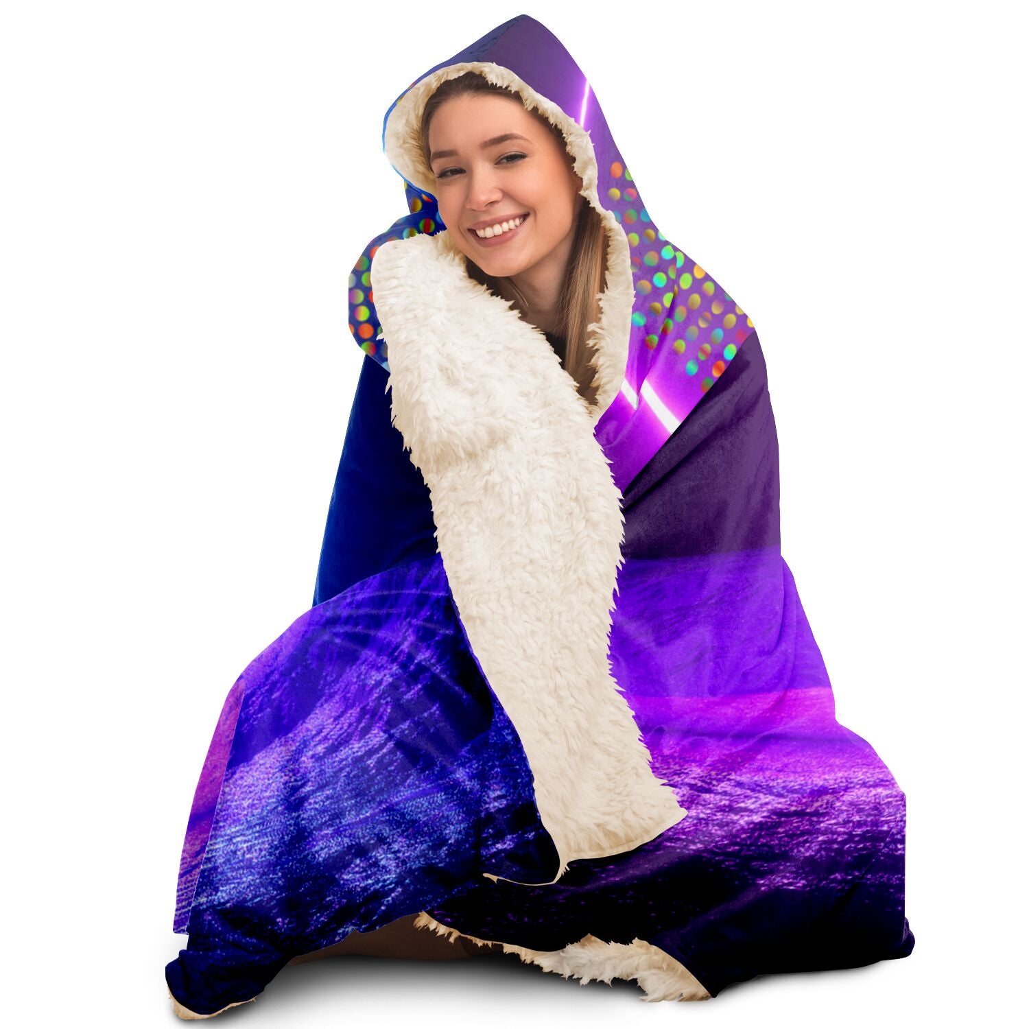 Bitcoin Space Hooded Blanket In N Out Crypto