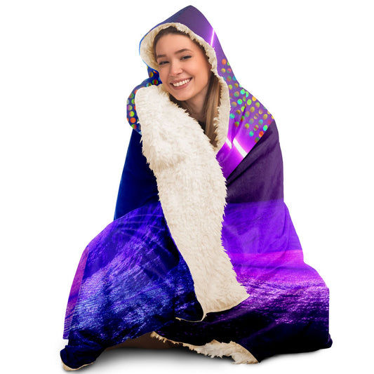 Bitcoin Space Hooded Blanket In N Out Crypto