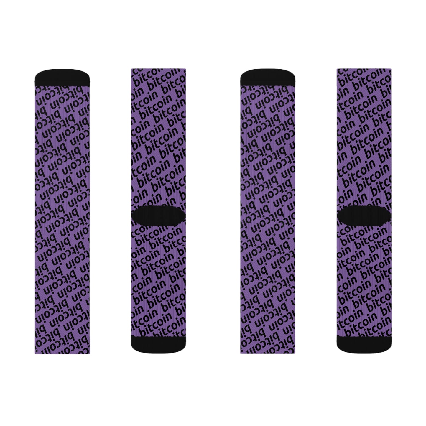 Bitcoin Purple Socks Printify