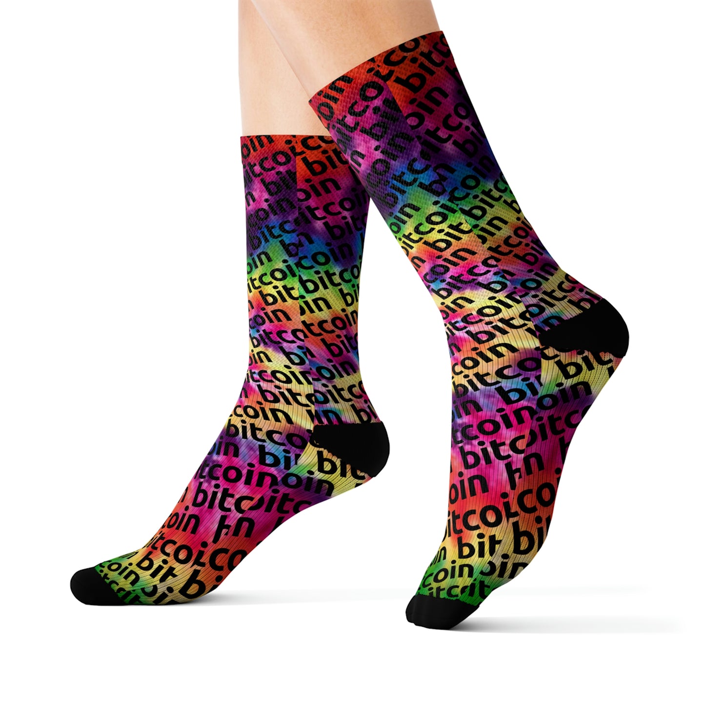 Bitcoin Dye Socks Printify