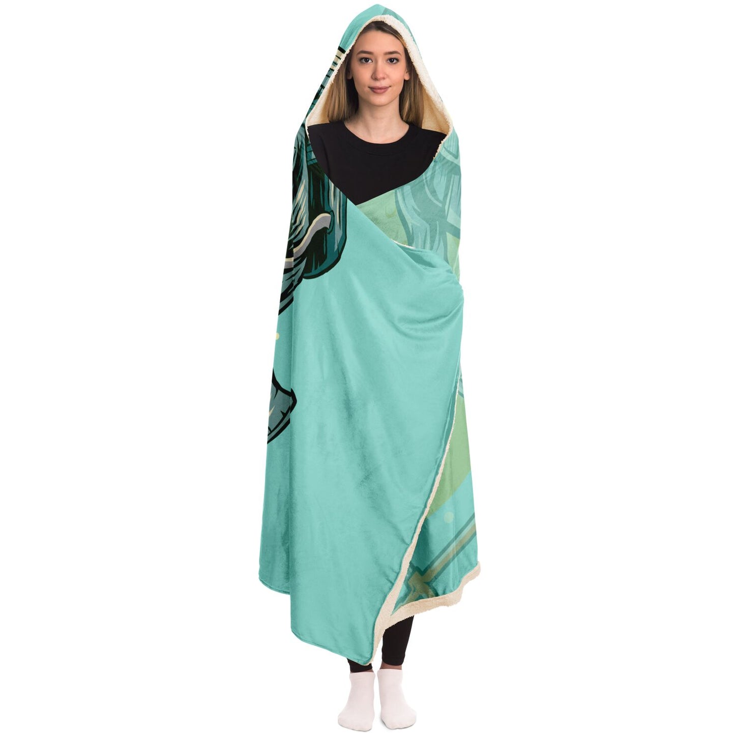 Bitcoin Bike Hooded Blanket In N Out Crypto