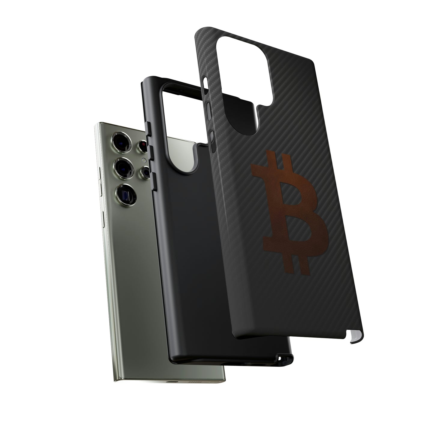 Bitcoin Fiber Brown Leather Case In N Out Crypto