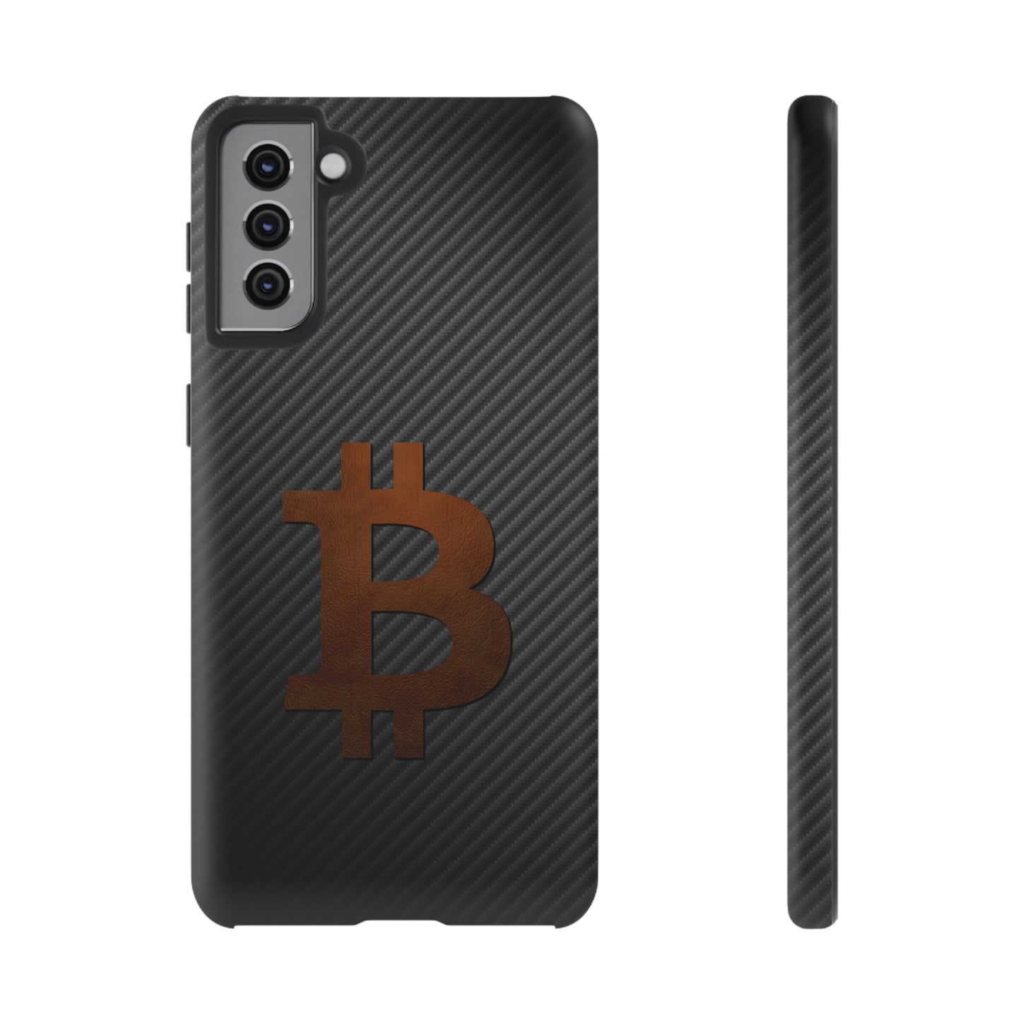 Bitcoin Fiber Brown Leather Case In N Out Crypto