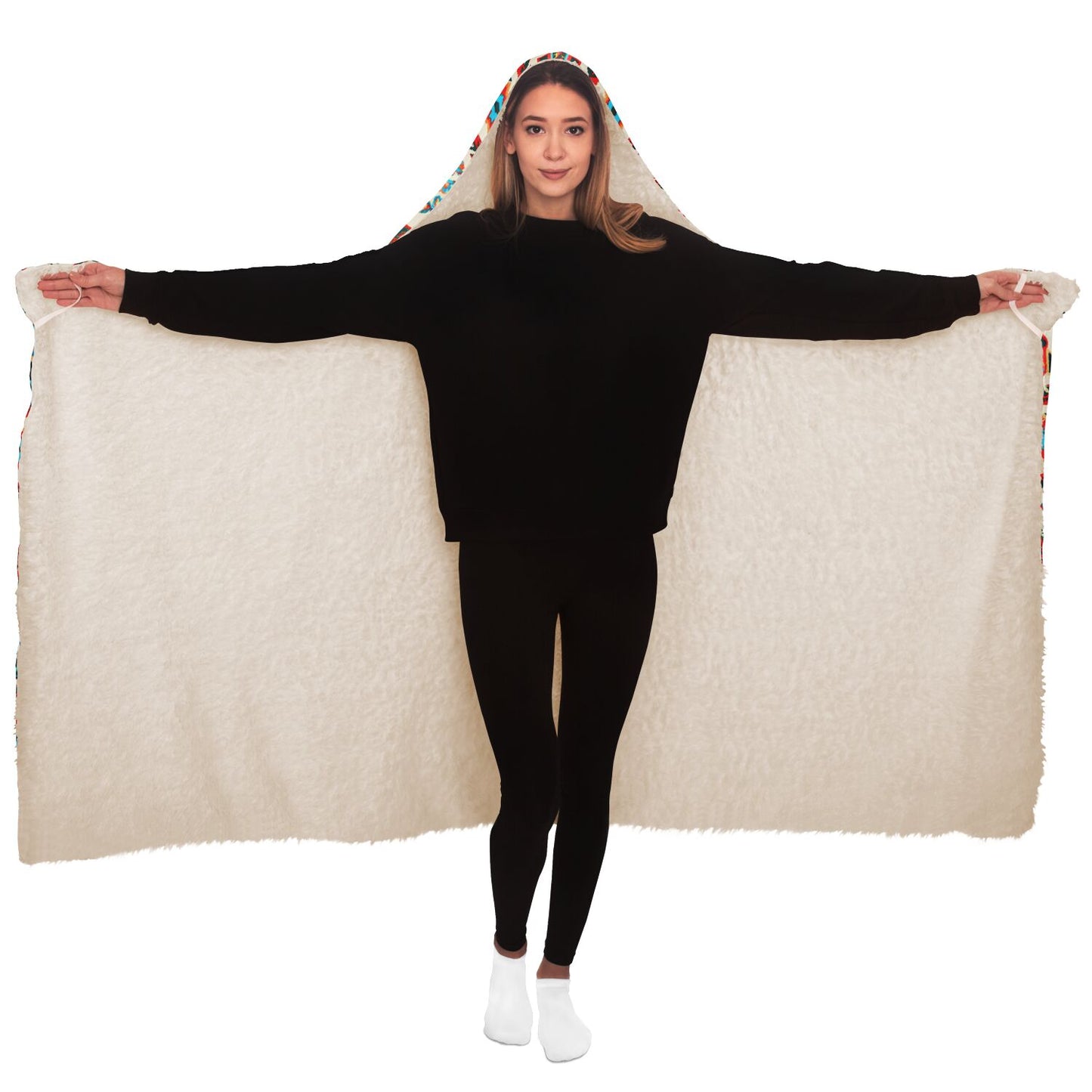 Bitcoin Native Art Hooded Blanket