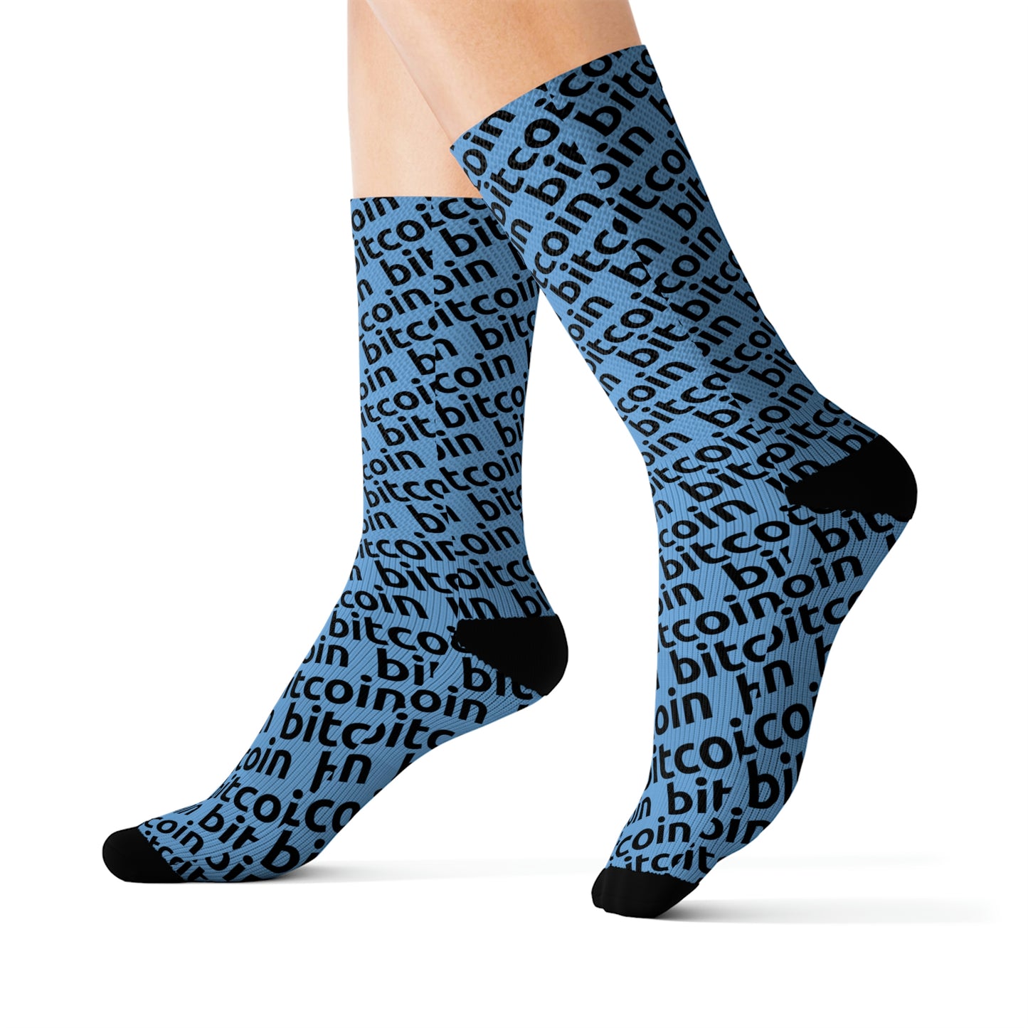 Bitcoin Blu Socks Printify