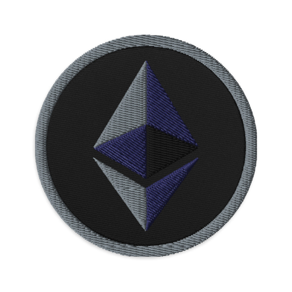 ETHEREUM Embroidered Patches | Appliques & Patches | ethereum-embroidered-patches | printful