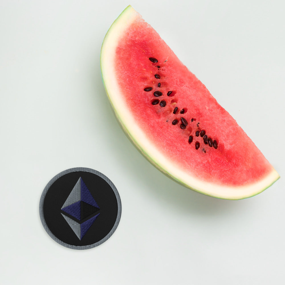 ETHEREUM Embroidered Patches | Appliques & Patches | ethereum-embroidered-patches | printful