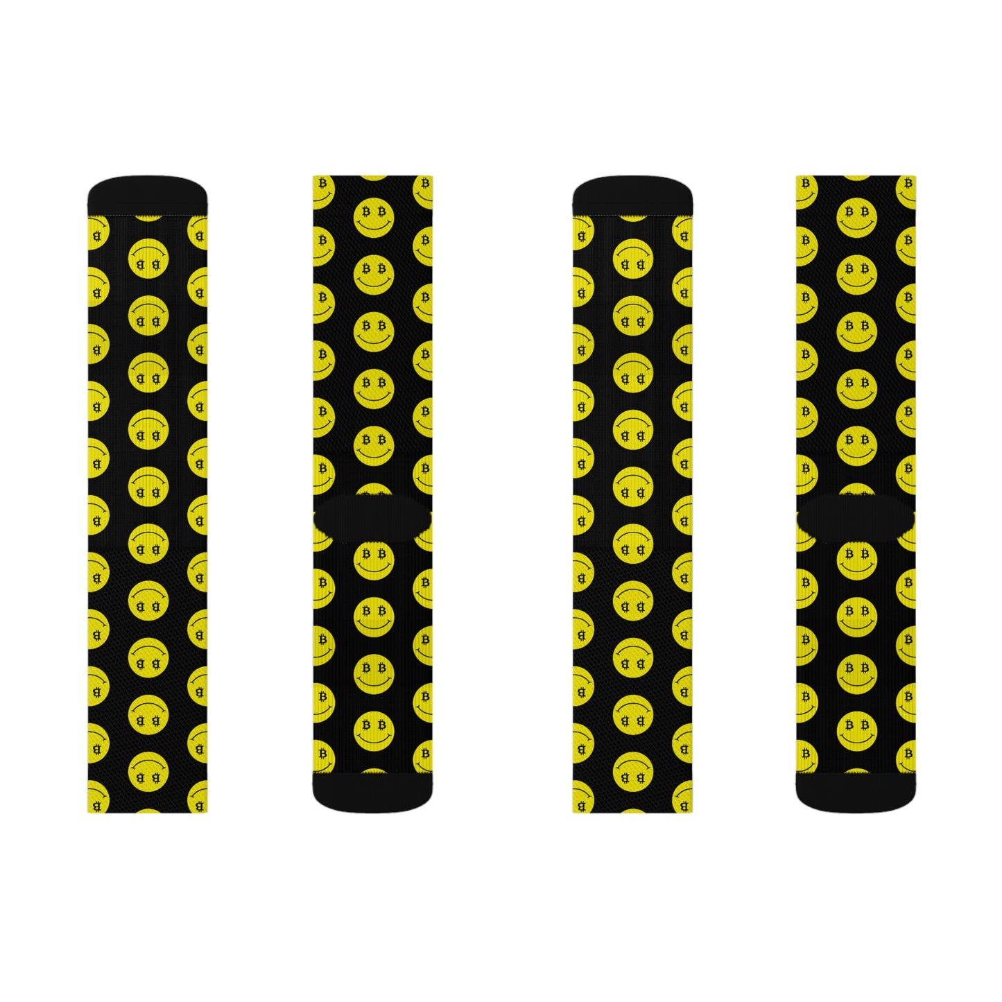 Bitcoin Smile Socks Printify
