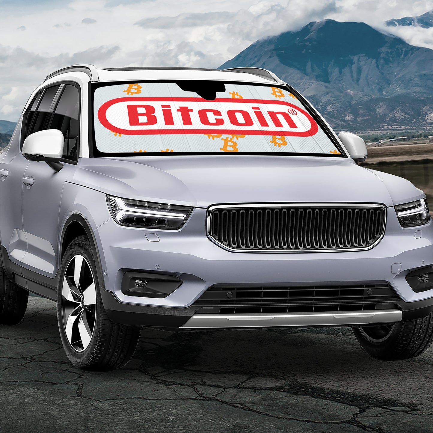 Bitcoin Car Sun Shades | car accessories | bitcoin-car-sun-shades | INKPODFULFILM