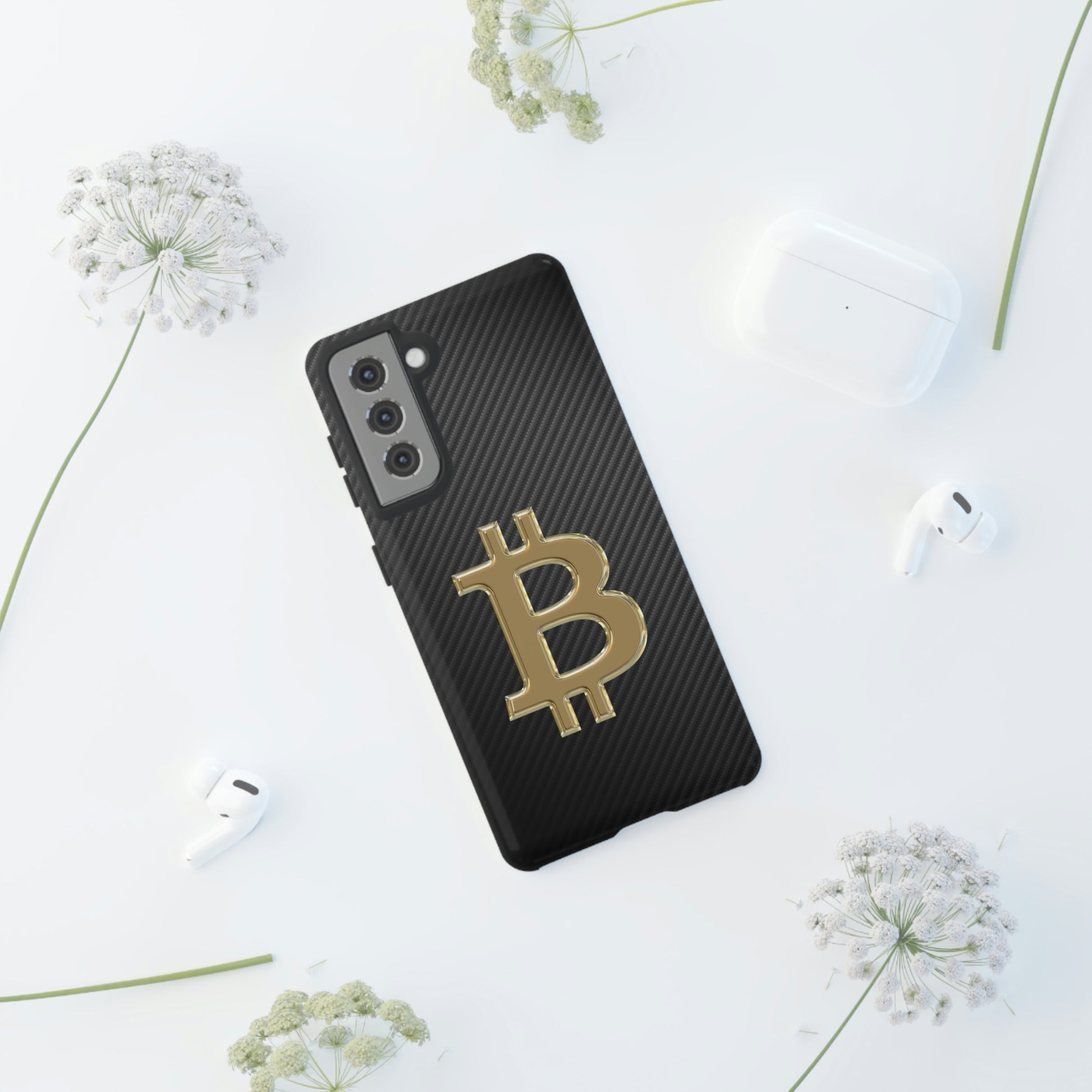 Bitcoin Carbon Fiber Gold Case In N Out Crypto