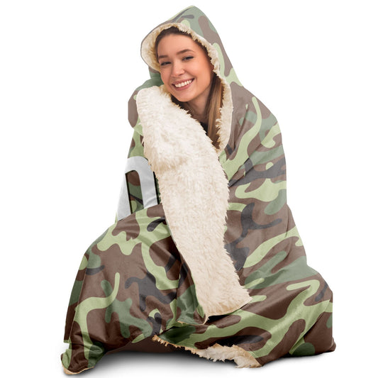 Bitcoin Camo Army Hooded Blanket In N Out Crypto