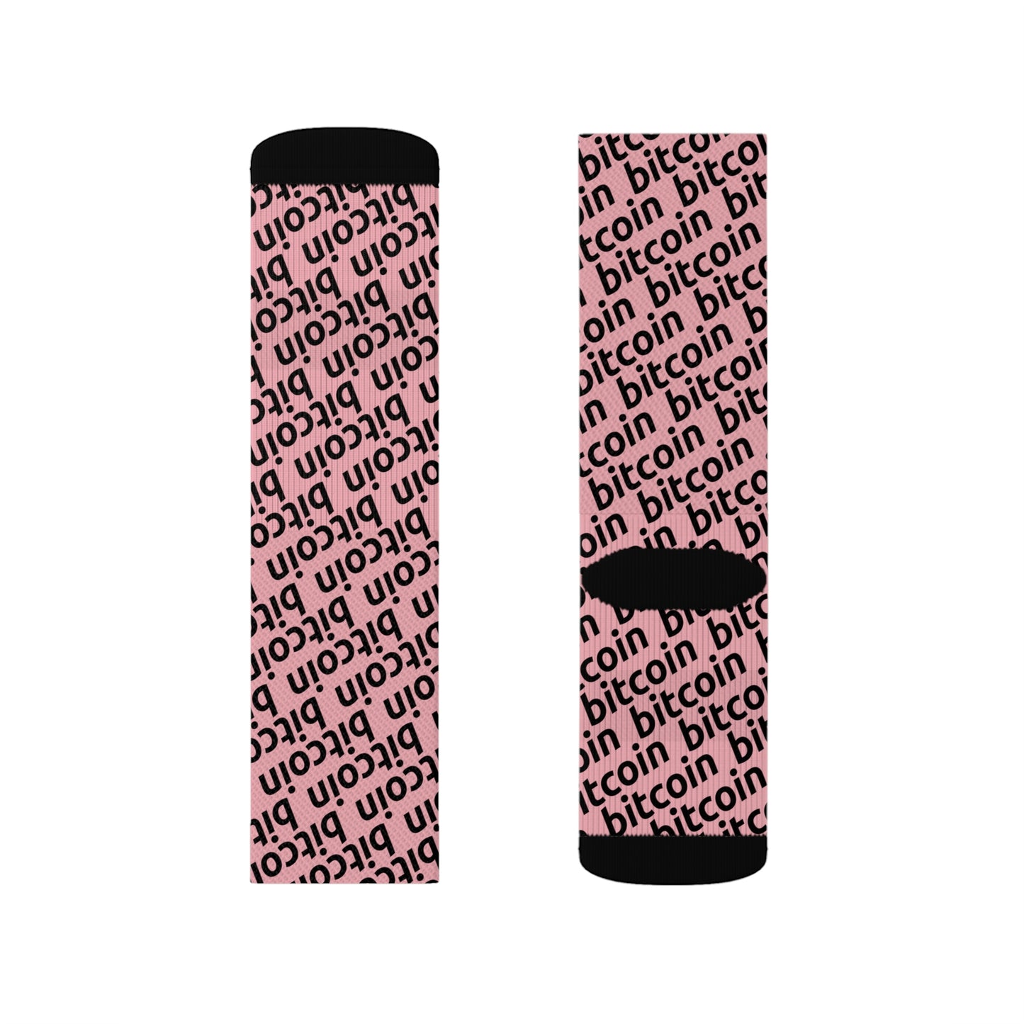 Bitcoin Rosa Socks Printify