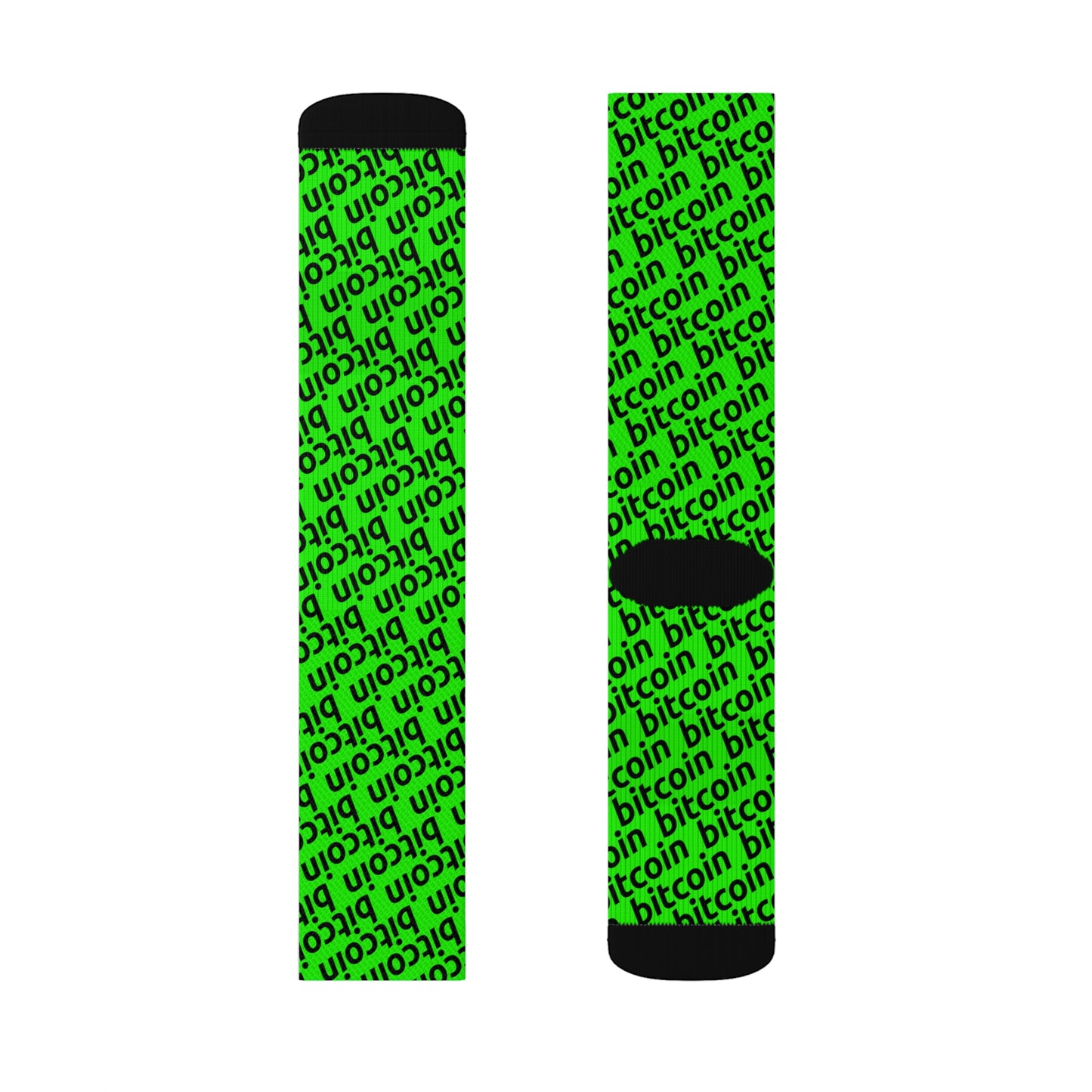 Bitcoin Deep Lime Socks