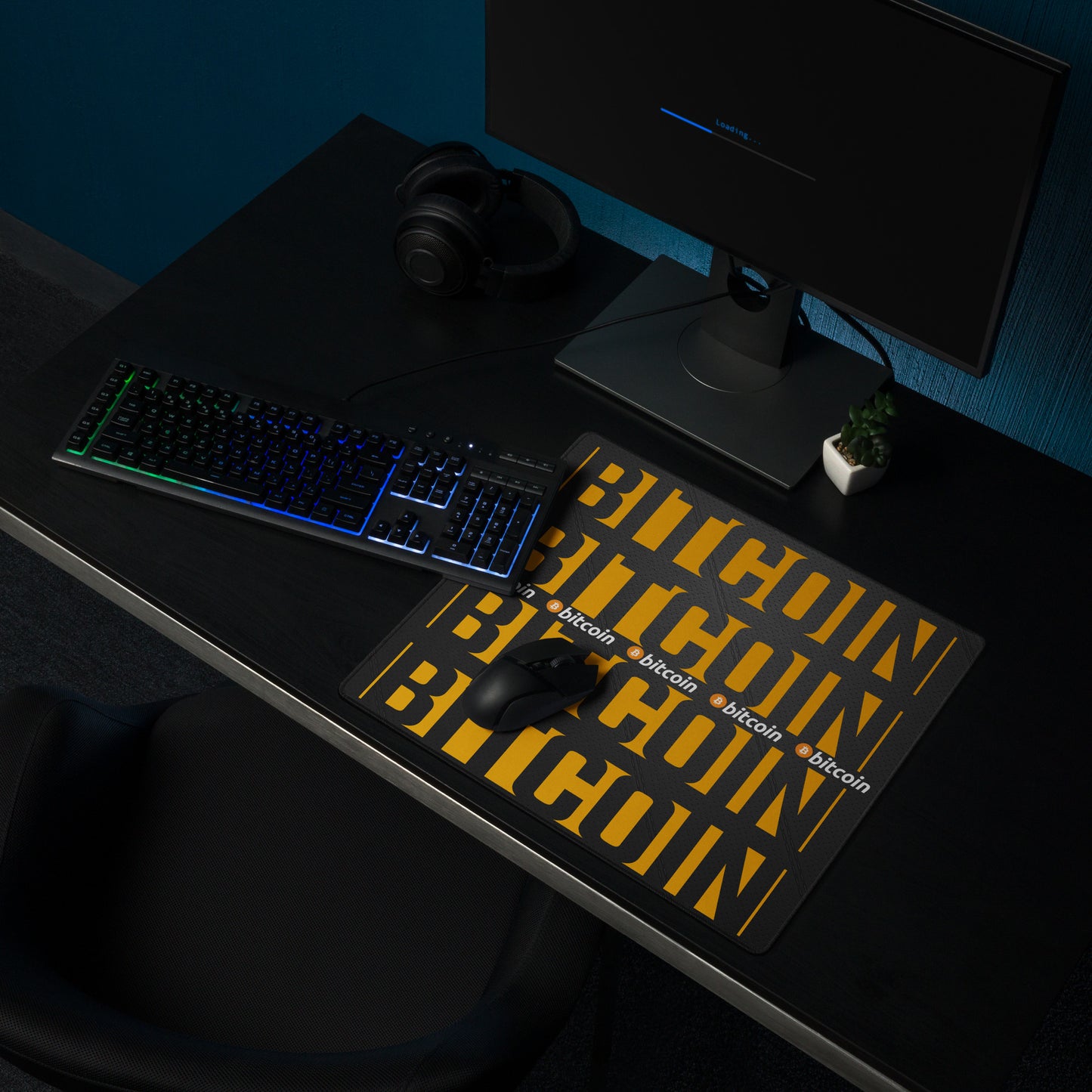 Bitcoin Danger Gaming Mouse Pad