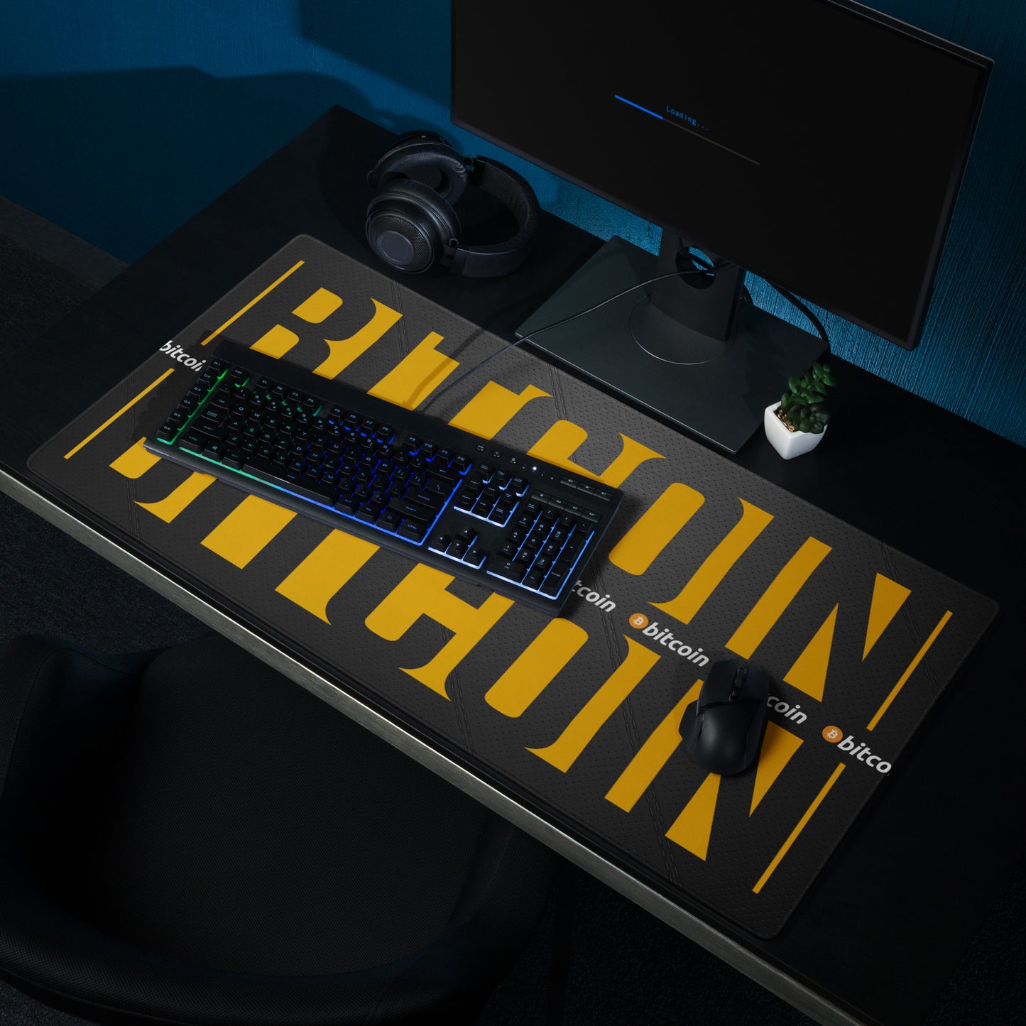 Bitcoin Danger Gaming Mouse Pad