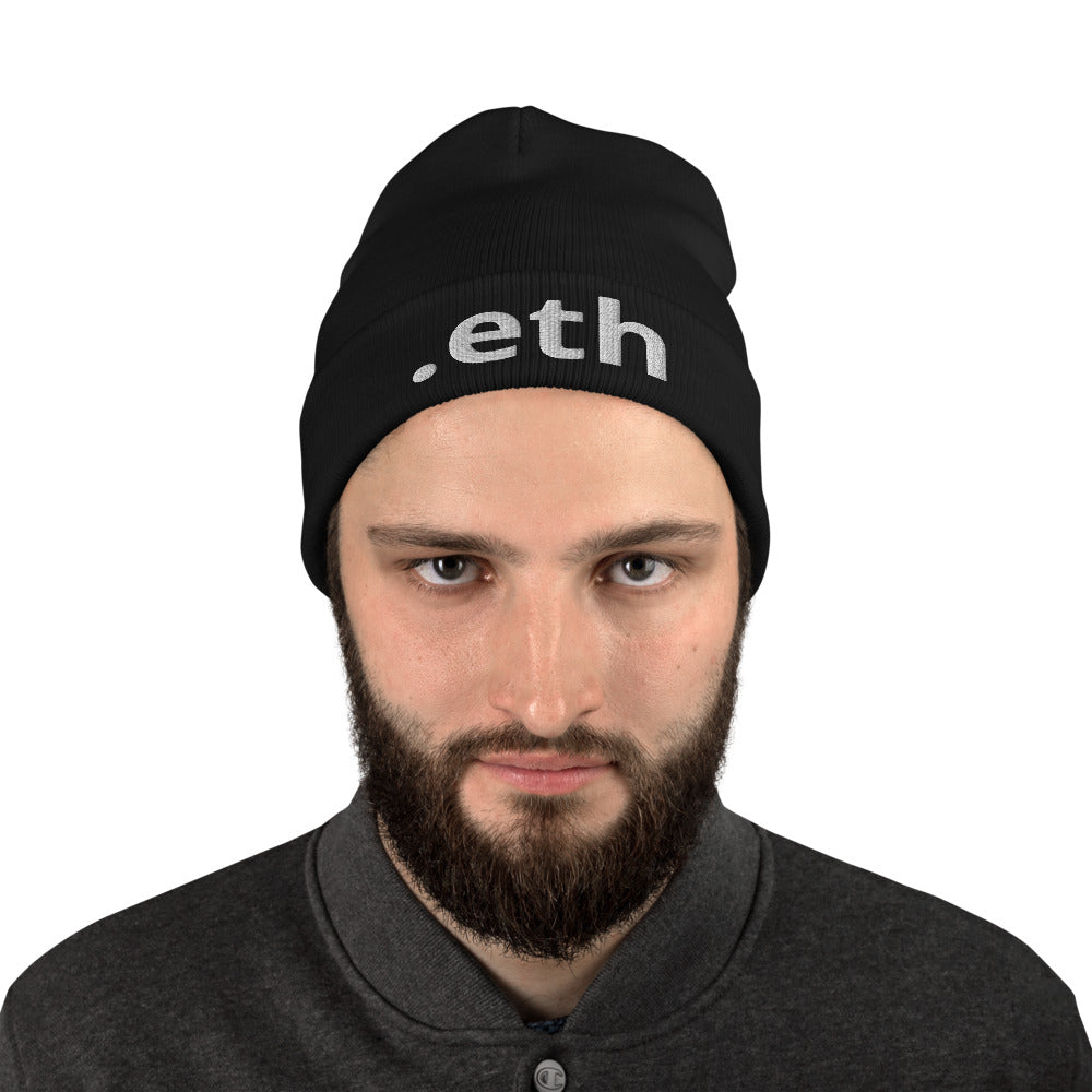 ETHEREUM ETH Embroidered | Hats | ethereum-eth-embroidered-beanie | printful