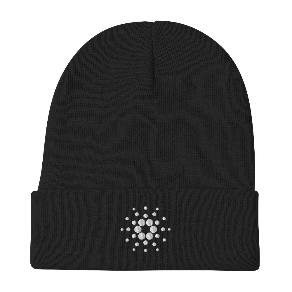 Cardano Embroidered Beanie In N Out Crypto