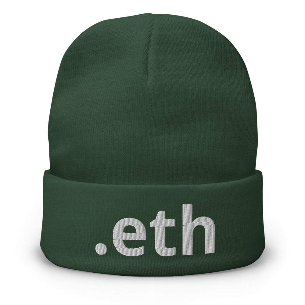 ETHEREUM ETH Embroidered | Hats | ethereum-eth-embroidered-beanie | printful