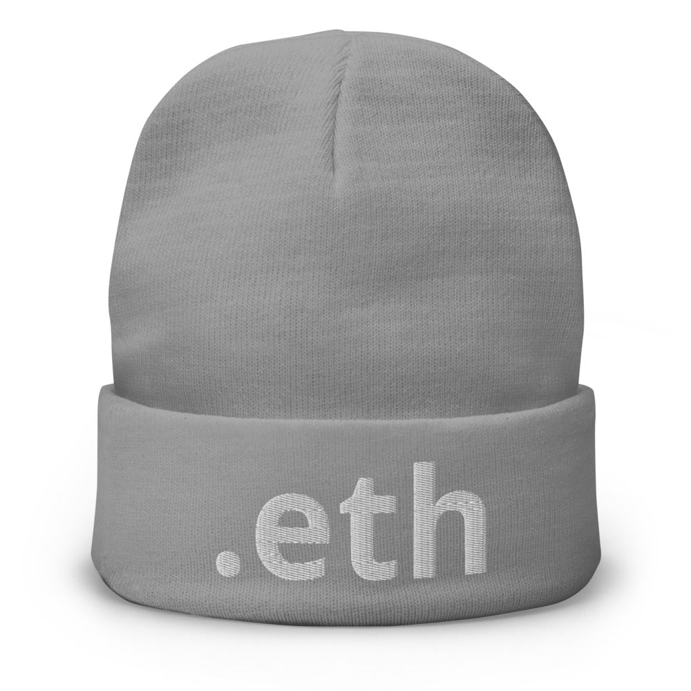 ETHEREUM ETH Embroidered | Hats | ethereum-eth-embroidered-beanie | printful