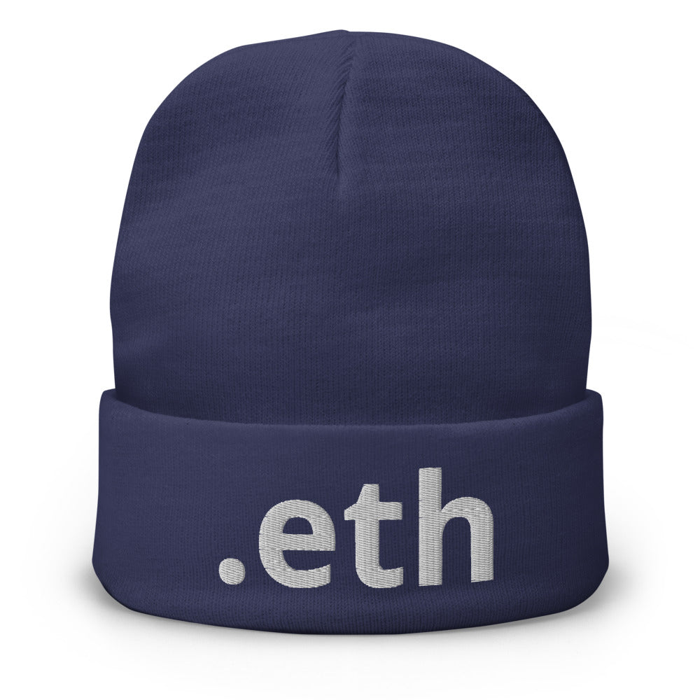 ETHEREUM ETH Embroidered | Hats | ethereum-eth-embroidered-beanie | printful