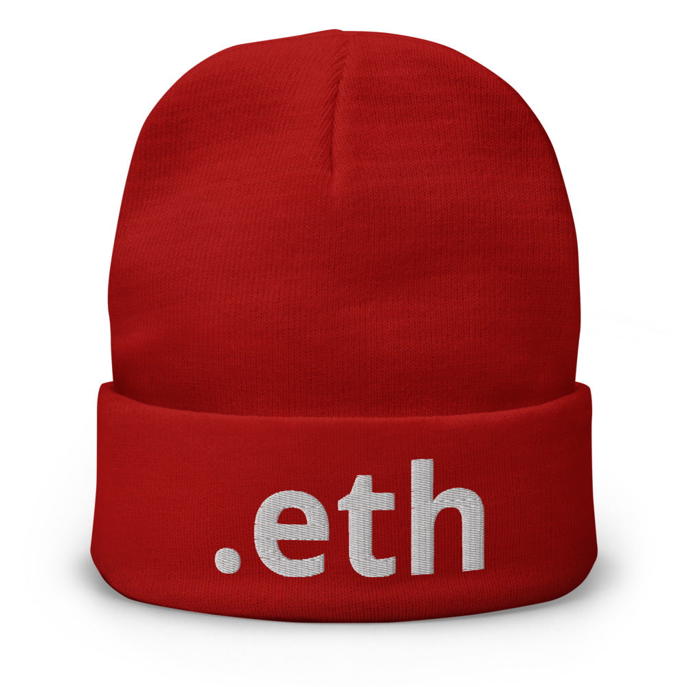 ETHEREUM ETH Embroidered | Hats | ethereum-eth-embroidered-beanie | printful
