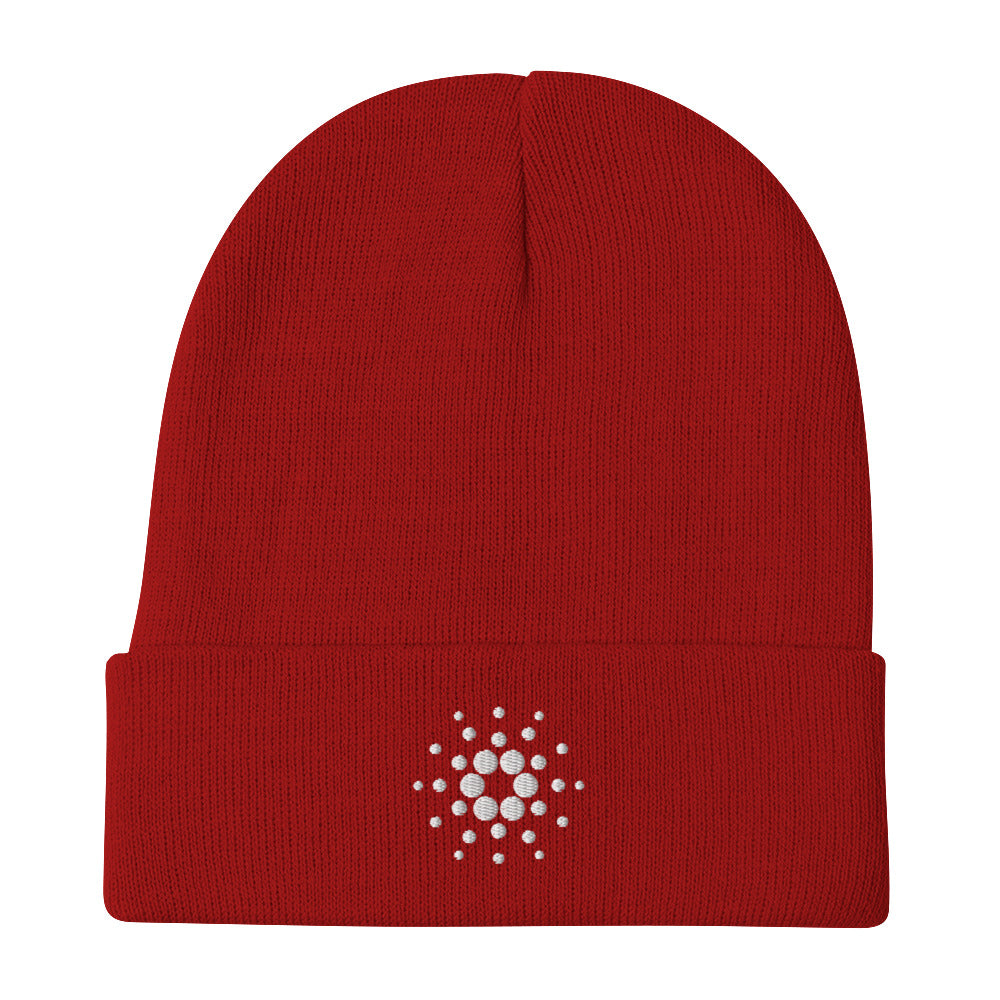 Cardano Embroidered Beanie In N Out Crypto