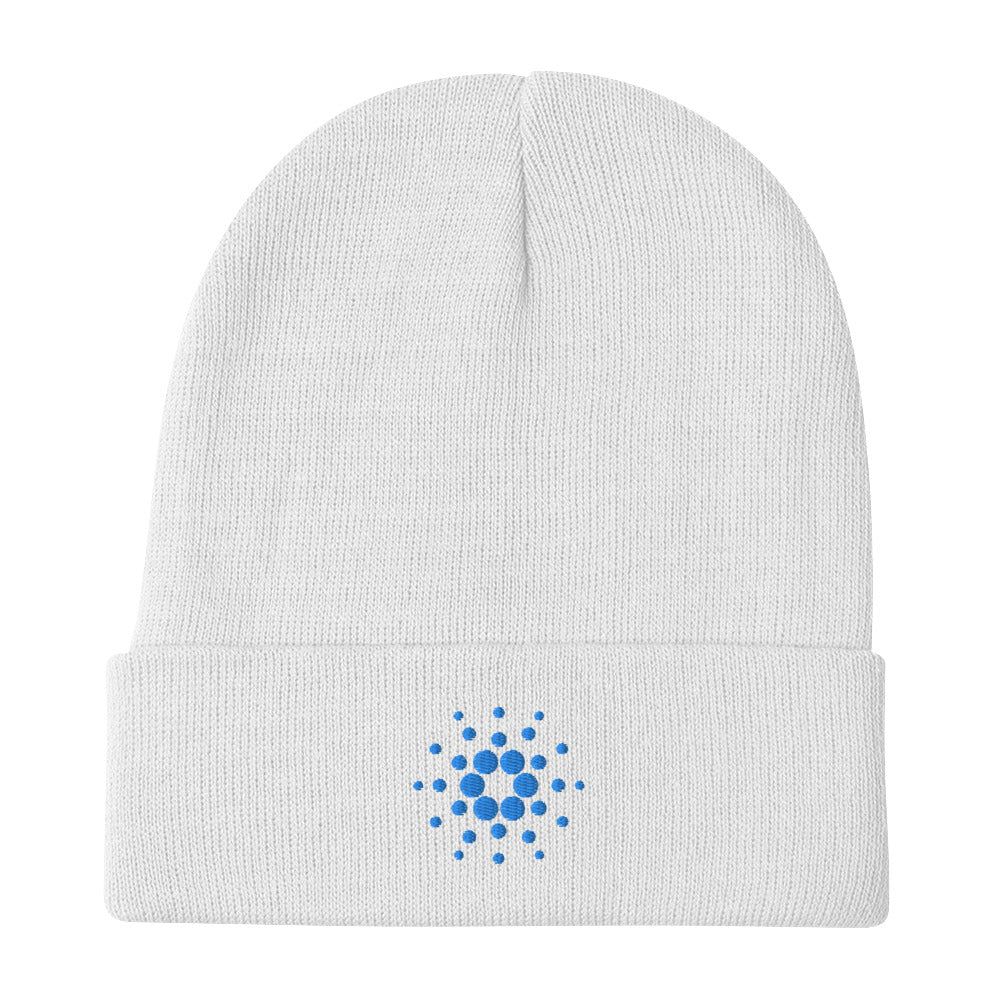 Cardano Embroidered Beanie In N Out Crypto