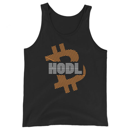 Bitcoin Hodl Stripes Tank printful