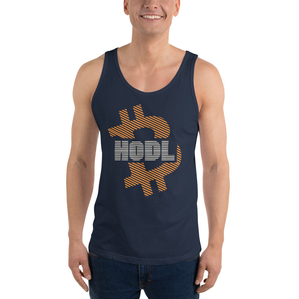 Bitcoin Hodl Stripes Tank printful