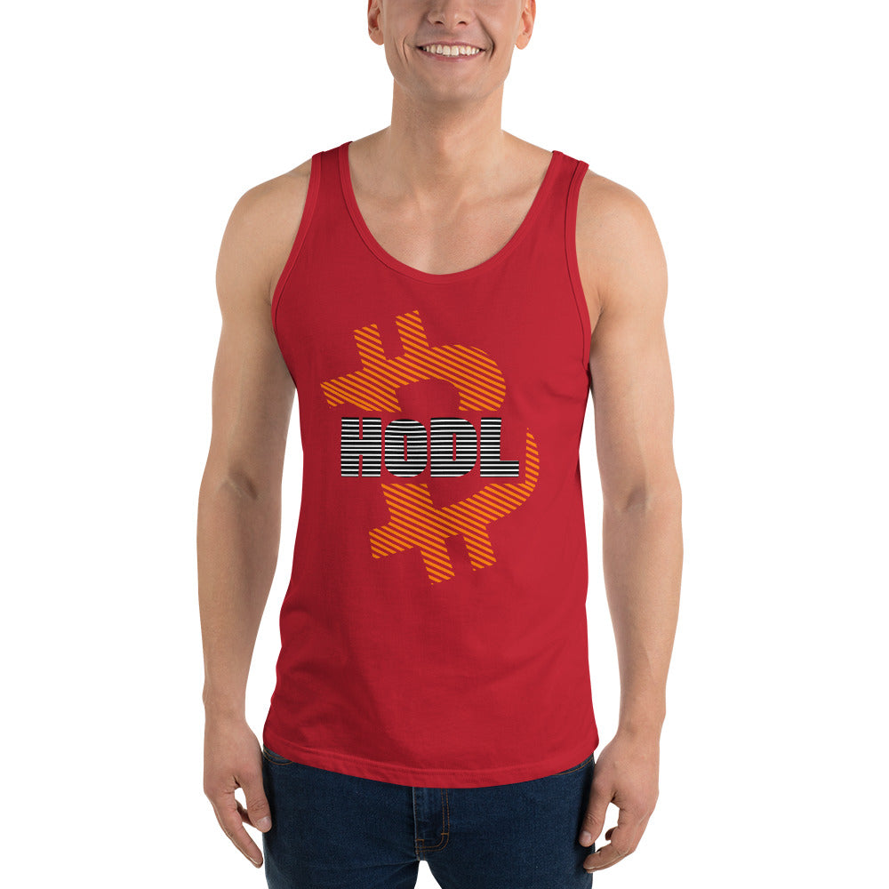 Bitcoin Hodl Stripes Tank printful