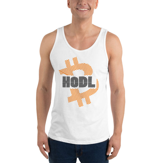 Bitcoin Hodl Stripes Tank printful