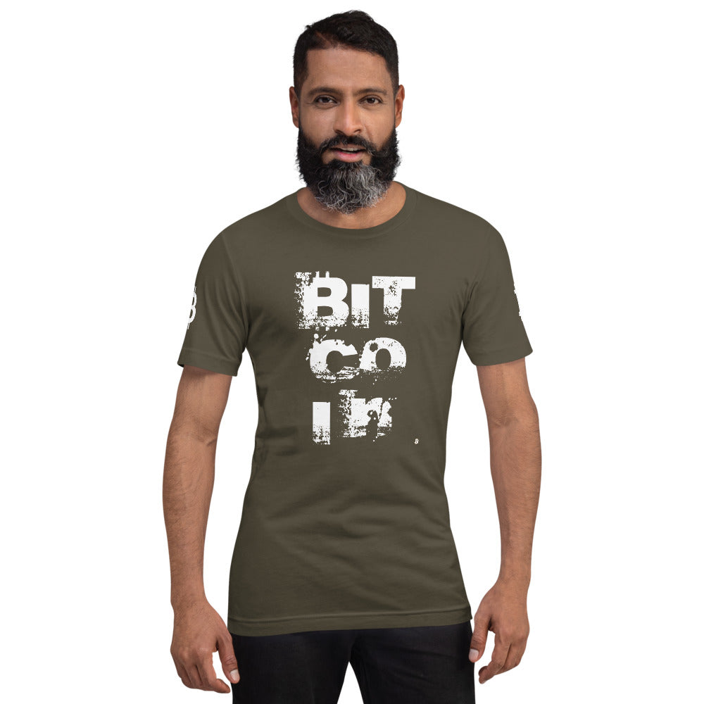 Bitcoin Grunge | Shirts & Tops | bitcoin-grunge-tee | printful