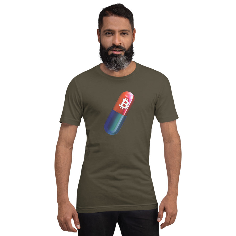 Bitcoin Red Pill | Shirts & Tops | bitcoin-red-pill-tee | printful