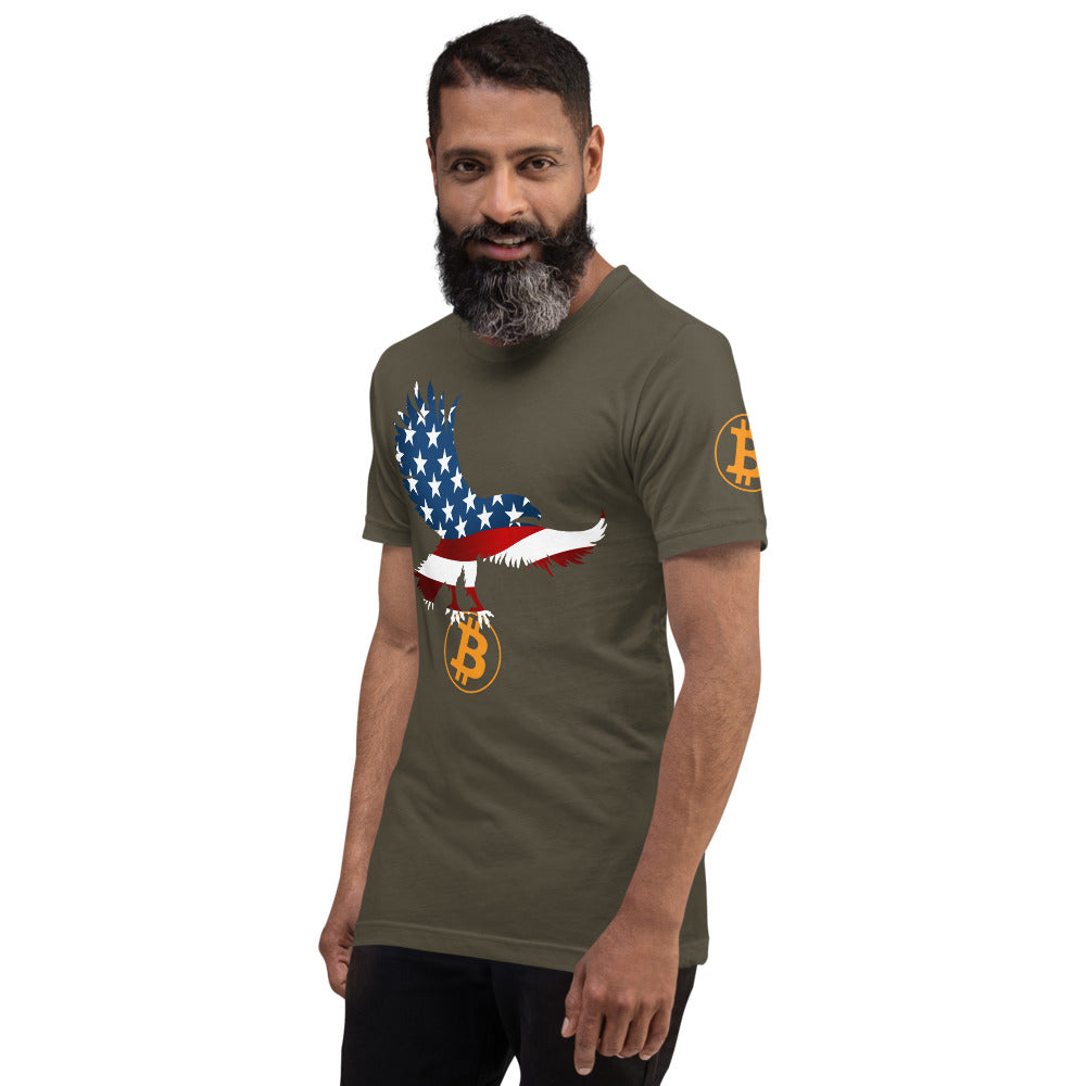 Bitcoin American Proud | Shirts & Tops | bitcoin-american-proud-shirt | printful