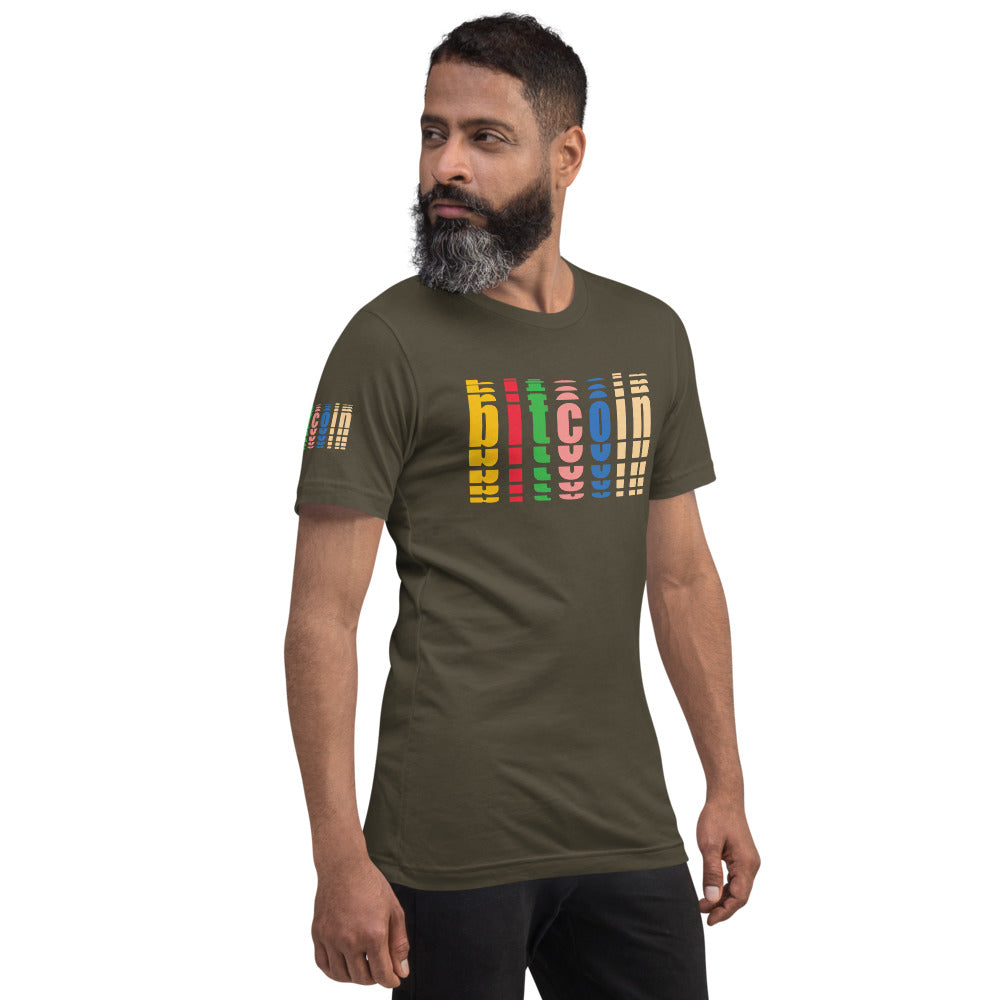 Bitcoin The Color Of Crypto | Shirts & Tops | bitcoin-the-color-of-crypto-shirt | printful
