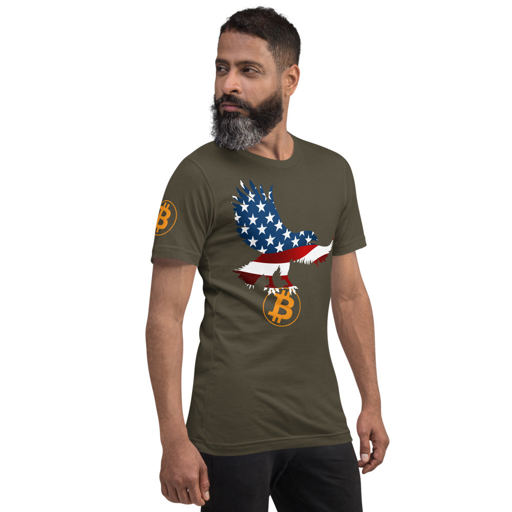 Bitcoin American Proud | Shirts & Tops | bitcoin-american-proud-shirt | printful