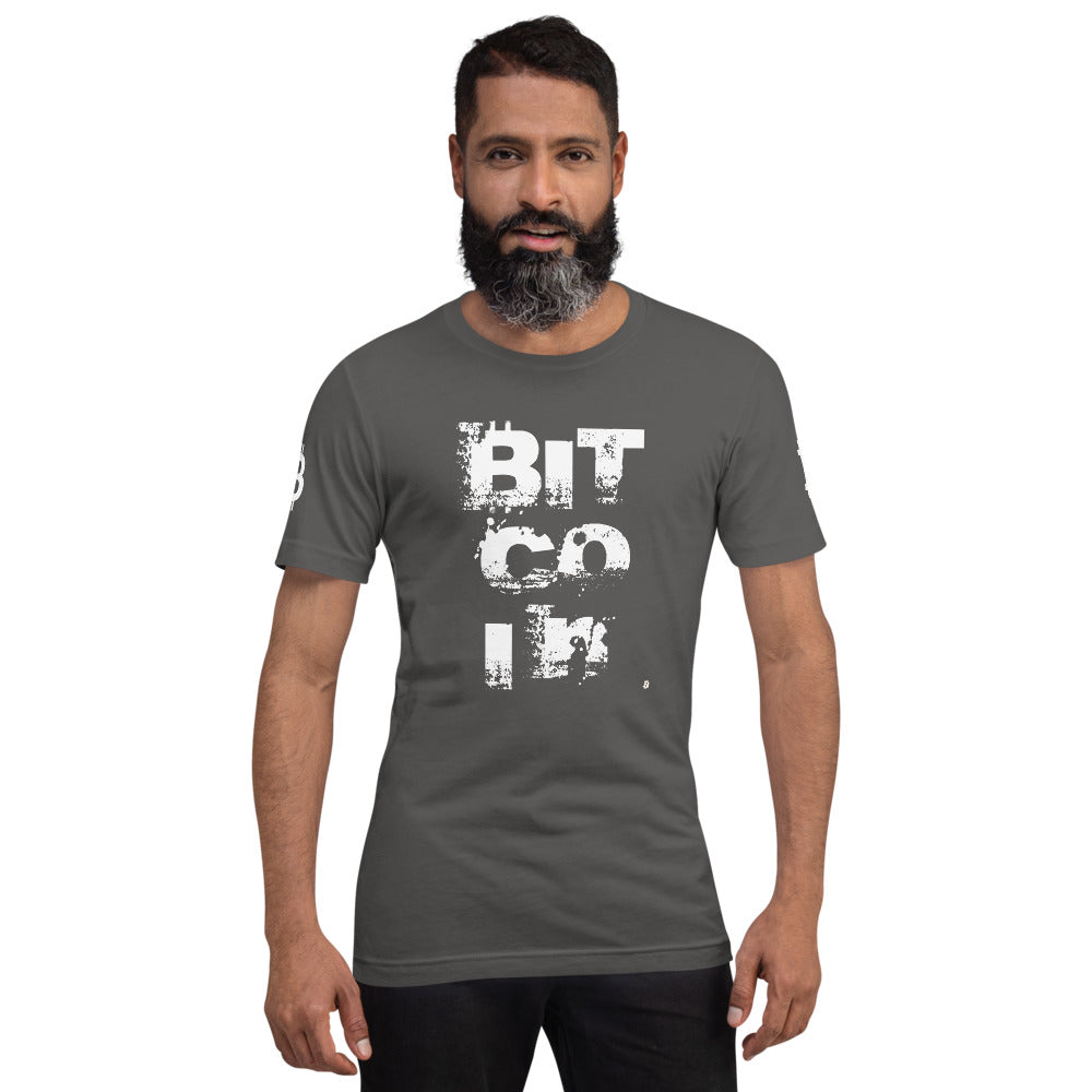 Bitcoin Grunge | Shirts & Tops | bitcoin-grunge-tee | printful