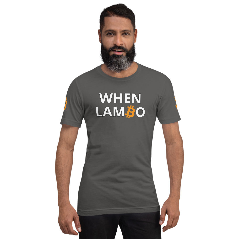 Bitcoin When Lambo | Shirts & Tops | bitcoin-when-lambo-tee | printful