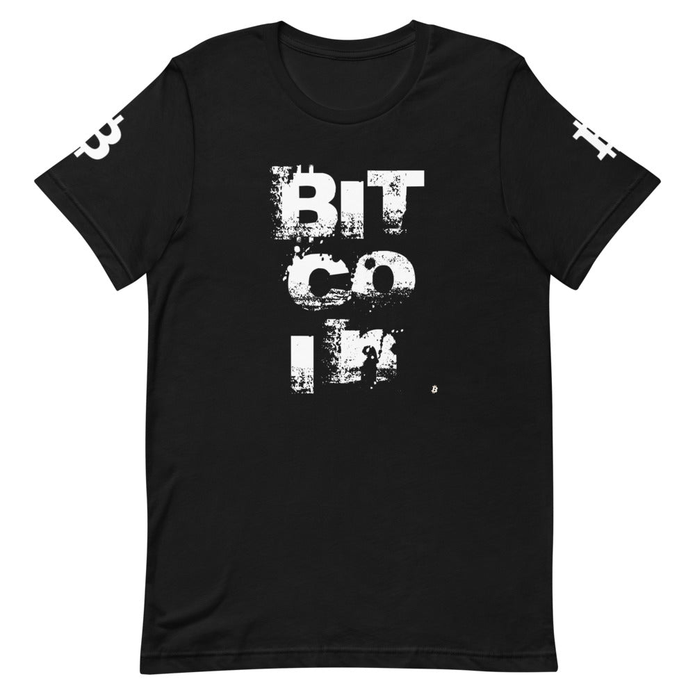 Bitcoin Grunge | Shirts & Tops | bitcoin-grunge-tee | printful