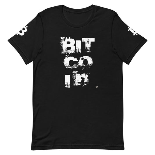 Bitcoin Grunge | Shirts & Tops | bitcoin-grunge-tee | printful
