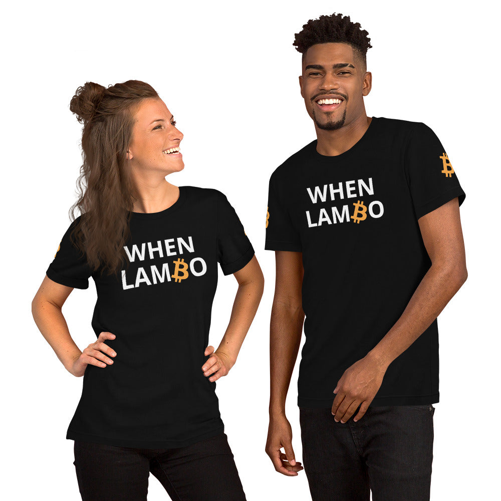 Bitcoin When Lambo | Shirts & Tops | bitcoin-when-lambo-tee | printful