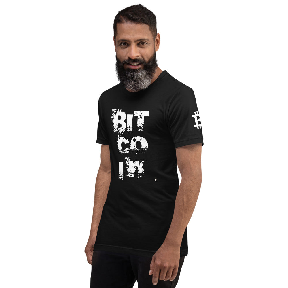 Bitcoin Grunge | Shirts & Tops | bitcoin-grunge-tee | printful