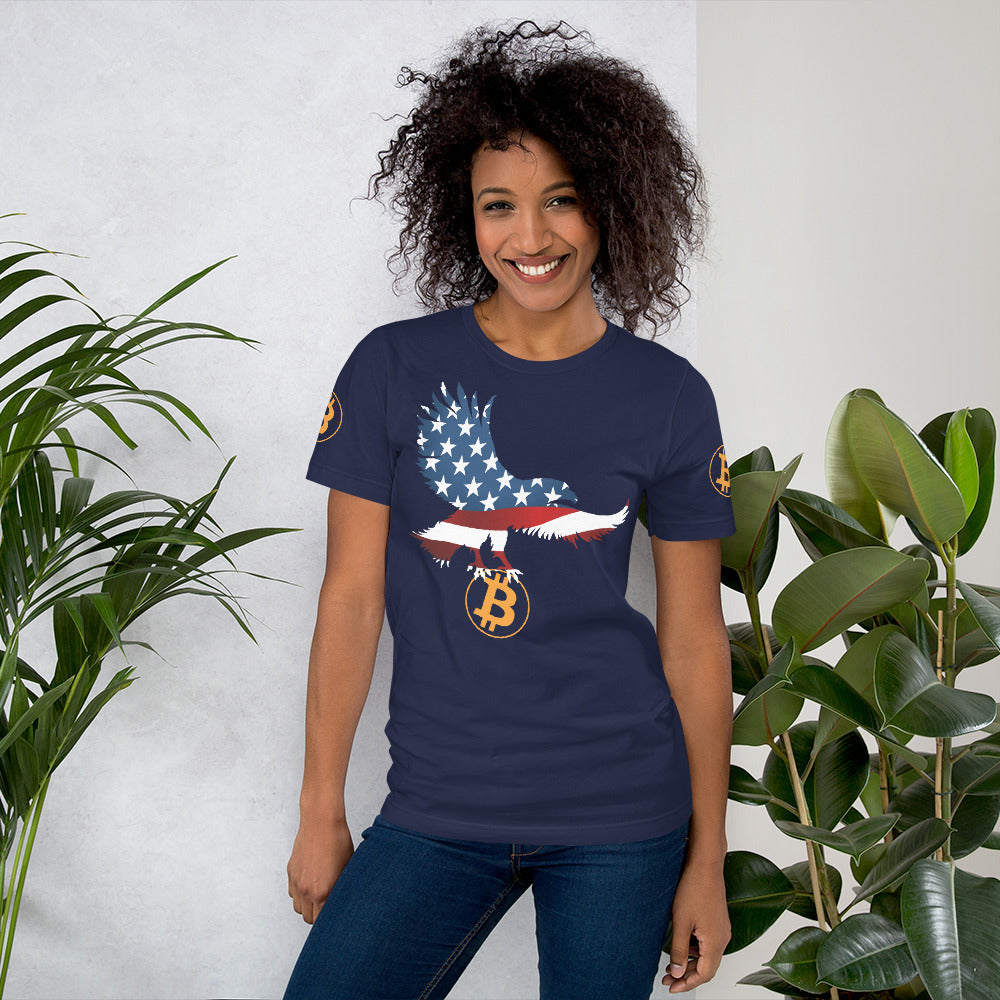 Bitcoin American Proud | Shirts & Tops | bitcoin-american-proud-shirt | printful