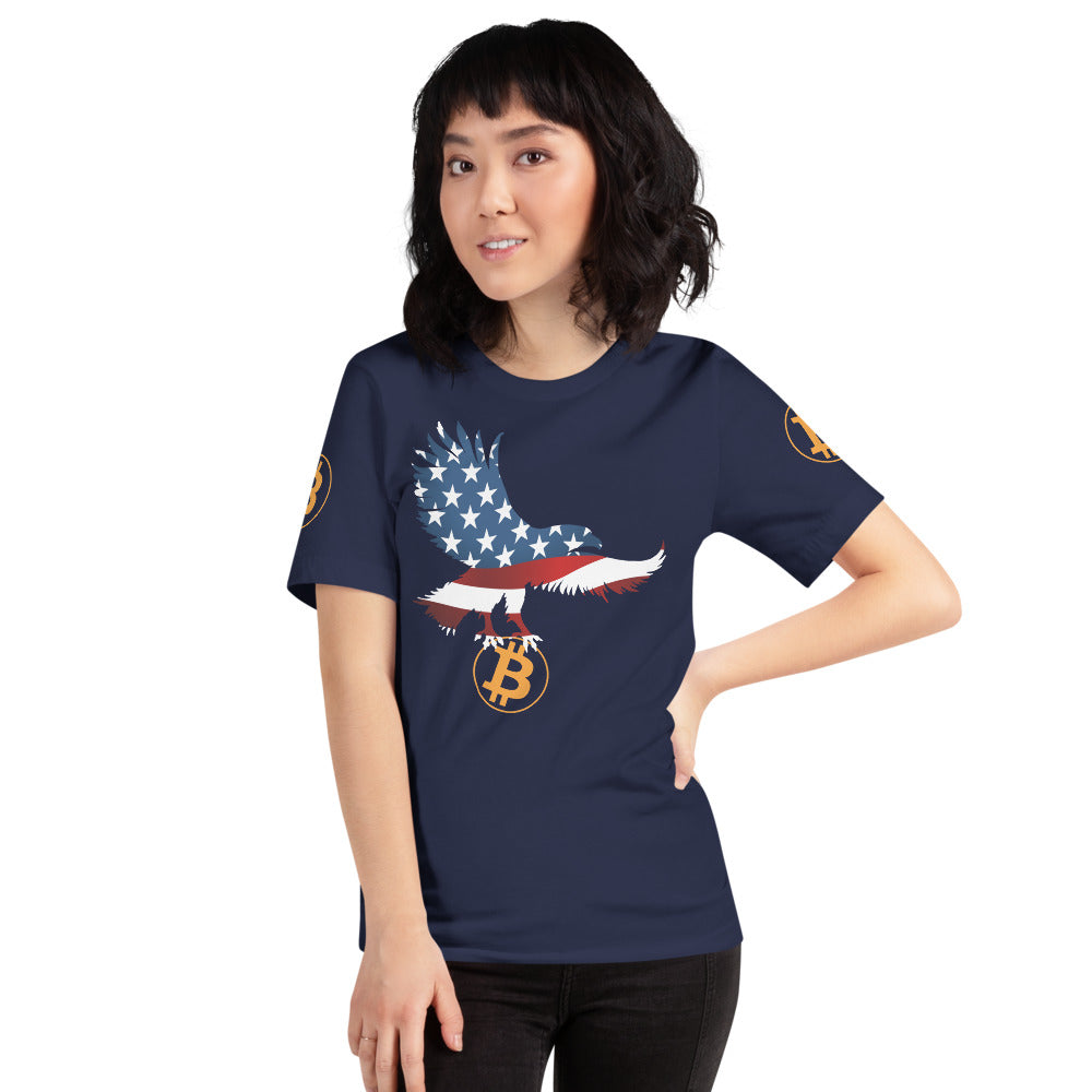 Bitcoin American Proud | Shirts & Tops | bitcoin-american-proud-shirt | printful